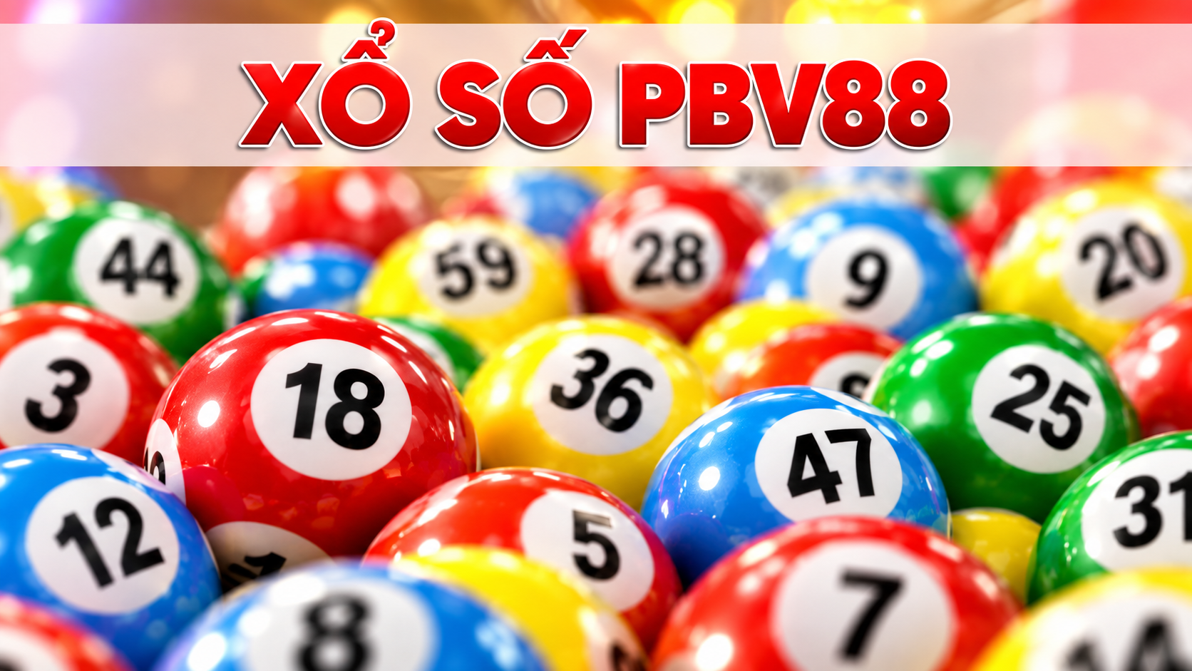 Giao diện xổ số PBV88 trên màn hình điện thoại